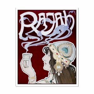 Art Print: RAJAH Coffee. Art Nouveau Advertisement Reprint 8"by10" Cafe Theme